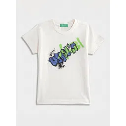 United Colors of Benetton Boys Graphic Printed Regular Fit T-Shirt-picture-43