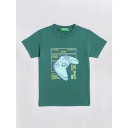 United Colors of Benetton Boys Graphic Printed Regular Fit T-Shirt-picture-38
