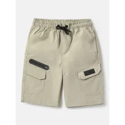 United Colors of Benetton Boys Grey Cotton Solid Shorts-picture-47