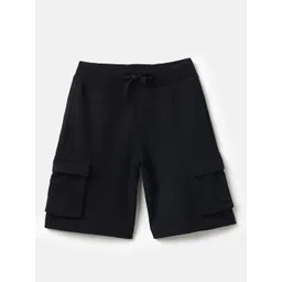 United Colors of Benetton Boys Mid-Rise Regular Fit Cargo Shorts-picture-33