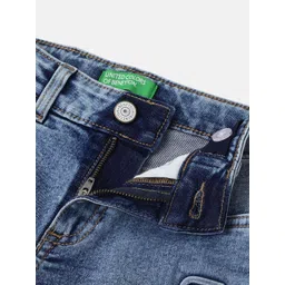 United Colors of Benetton Boys Mid-Rise Straight Fit Jeans image 4