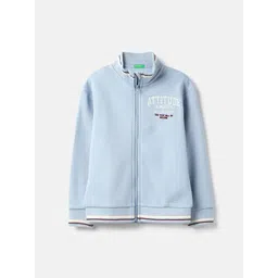 United Colors of Benetton Boys Mock Collar Bomber Jacket image 1