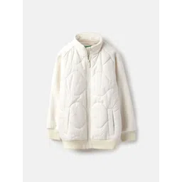 United Colors of Benetton Boys Mock Collar Floral Solid Lightweight Bomber Jacket-picture-17