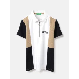 United Colors of Benetton Boys Multi Cotton Color Block Polo T-Shirt-picture-14
