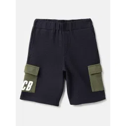 United Colors of Benetton Boys Navy Blue Cotton Shorts-picture-33