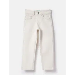 United Colors Of Benetton Boys Off White Regular Fit Jeans-picture-12