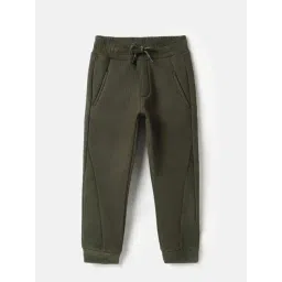 United Colors of Benetton Boys Olive Textured Joggers-picture-11