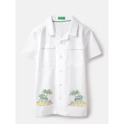 United Colors of Benetton Boys Opaque Printed Casual Shirt-picture-16