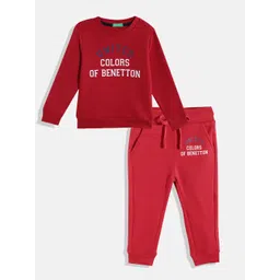 United Colors of Benetton Boys Pack Of 2 Printed Sweatshirts & Joggers-picture-38