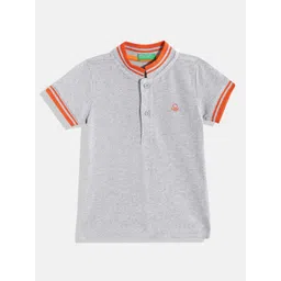 United Colors of Benetton Boys Polo Collar Pure Cotton T-shirt-picture-27