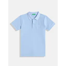 United Colors of Benetton Boys Polo Collar Pure Cotton T-shirt-picture-14