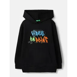 United Colors of Benetton Boys Printed Hooded Cotton Sweatshirt-picture-56