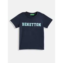 United Colors of Benetton Boys Pure Cotton Brand Logo Printed T-shirt-picture-29