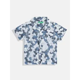 United Colors of Benetton Boys Pure Cotton Geometric Printed Casual Shirt-picture-19