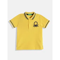 United Colors of Benetton Boys Pure Cotton Polo Collar T-shirt-picture-55