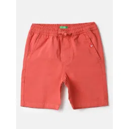 United Colors of Benetton Boys Red Pure Cotton Shorts-picture-23