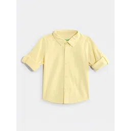United Colors of Benetton Boys Roll-Up Sleeves Pure Cotton Shirt-picture-44
