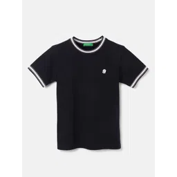 United Colors of Benetton Boys Round Neck Short Sleeves Pure Cotton Regular Fit T-shirt-picture-39