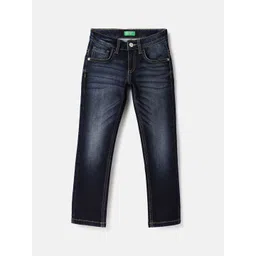 United Colors of Benetton Boys Slim Fit Mid-Rise Cotton Stretchable Jeans-picture-17
