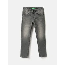 United Colors of Benetton Boys Slim Fit Mid-Rise Jeans-picture-57