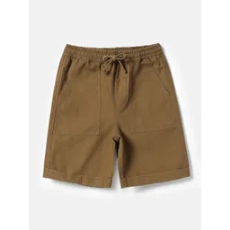 United Colors of Benetton Boys Solid Cotton Regular Fit Mid-Rise Shorts-picture-10