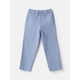 United Colors of Benetton Boys Solid Mid-Rise Regular Fit Smart Trousers-picture-42