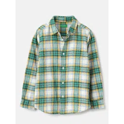United Colors of Benetton Boys Spread Collar Tartan Checked Cotton Casual Shirt-picture-41