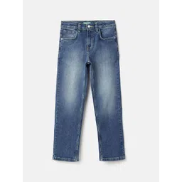 United Colors of Benetton Boys Straight Fit Mid-Rise Heavy Fade Jeans-picture-28