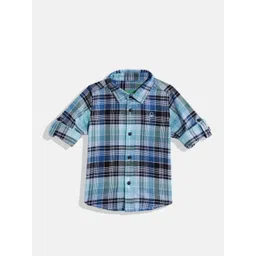 United Colors of Benetton Boys Tartan Checked Cotton Casual Shirt-picture-16