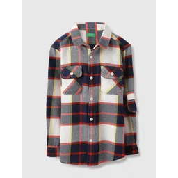 United Colors of Benetton Boys Tartan Checks Opaque Checked Casual Shirt-picture-13