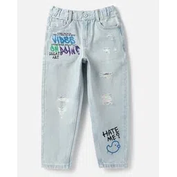 united colors of benetton Boys Typographic Print Regular Fit Jeans-picture-13