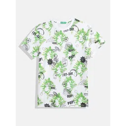 United Colors of Benetton Boys Typography Printed Pure Cotton T-shirt-picture-40