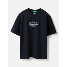 United Colors of Benetton Boys Typography Printed Pure Cotton T-shirt-picture-11