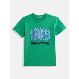 United Colors of Benetton Boys Typography Printed Pure Cotton T-shirt-picture-16