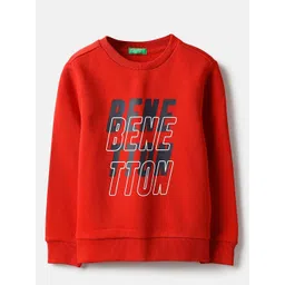 United Colors of Benetton Boys Typography Printed Regular Fit Sweatshirt-picture-37