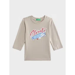 United Colors of Benetton Boys Typography Printed Regular Fit T-Shirt-picture-40