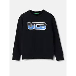 United Colors of Benetton Boys Typography Printed Round Neck Sweatshirt-picture-30