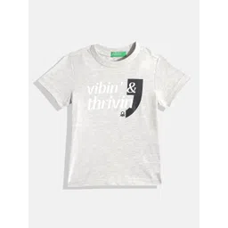 United Colors of Benetton Boys Typography Printed T-shirt-picture-34