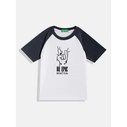 United Colors of Benetton Boys Typography Printed T-shirt-picture-32