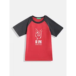 United Colors of Benetton Boys Typography Printed T-shirt-picture-43