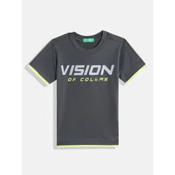 United Colors of Benetton Boys Typography Printed T-shirt-picture-37