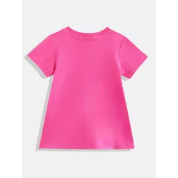 United Colors of Benetton Brand Logo Embroidered Pure Cotton A-Line Dress image 3