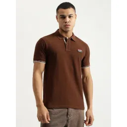 United Colors Of Benetton Brown Pure Cotton Regular Fit Polo T-Shirt-picture-26