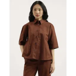United Colors Of Benetton Brown Regular Fit Shirt-picture-13
