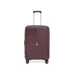 United Colors of Benetton Brown Trex Striped Large Checked Luggage-picture-21