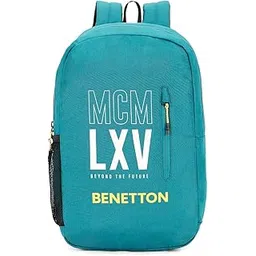 united colors of benetton Caspian Unisex Polyester 16L 2 Compartment Laptop Backpack - Bottle Green-picture-39