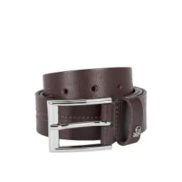 United Colors of Benetton Cavier Brown Leather Waist Belt for Men-picture-20