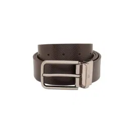 United Colors of Benetton Chocolate & Brown Healy Textured Leather Reversible Belt-picture-37