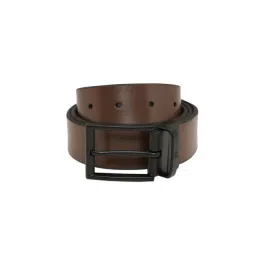 United Colors of Benetton Chocolate & Grey Woodfin Leather Reversible Belt-picture-11