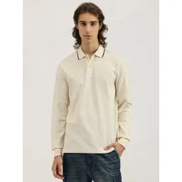 United Colors Of Benetton Cream Pure Cotton Regular Fit Polo T-Shirt-picture-41